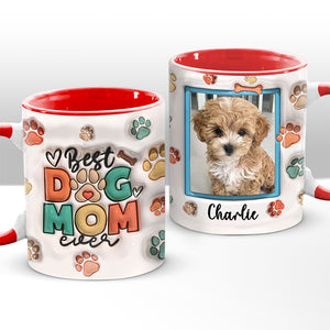Mug photo personnalisé « La vie est meilleure avec des amis à fourrure » - Tasse personnalisée avec effet gonflable 3D pour chien et chat - Cadeau pour propriétaires et amoureux des animaux