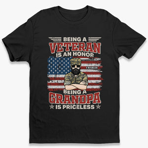 Être grand-père n'a pas de prix - Cadeau pour le 4 juillet - T-shirt unisexe personnalisé