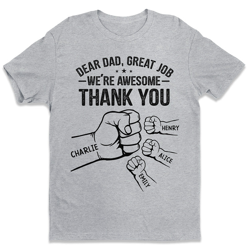 Papa, merci d'avoir rendu ma vie plus incroyable - T-shirt, sweat à capuche, sweat-shirt unisexe personnalisé pour la famille - Cadeau de fête des pères et d'anniversaire pour papa