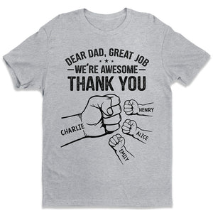 Papa, merci d'avoir rendu ma vie plus incroyable - T-shirt, sweat à capuche, sweat-shirt unisexe personnalisé pour la famille - Cadeau de fête des pères et d'anniversaire pour papa