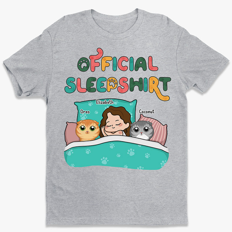 Sleepy Cat Time - T-shirt, sweat à capuche et sweat-shirt unisexe personnalisé pour chat - Cadeau pour propriétaires et amoureux des animaux