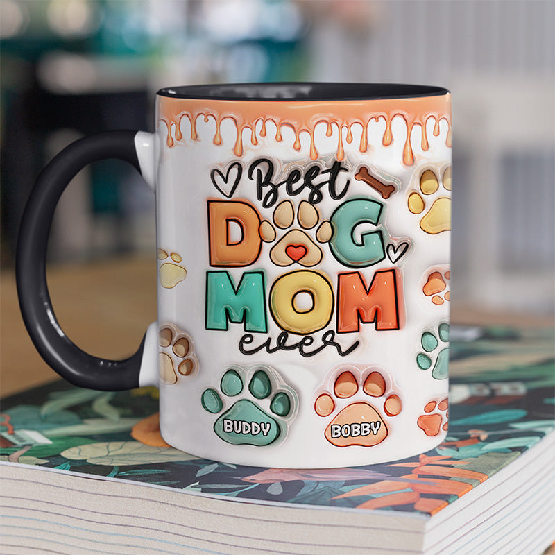 La vie est meilleure avec des amis à fourrure - Mug personnalisé avec effet gonflable 3D imprimé pour chien et chat - Cadeau pour propriétaires et amoureux des animaux