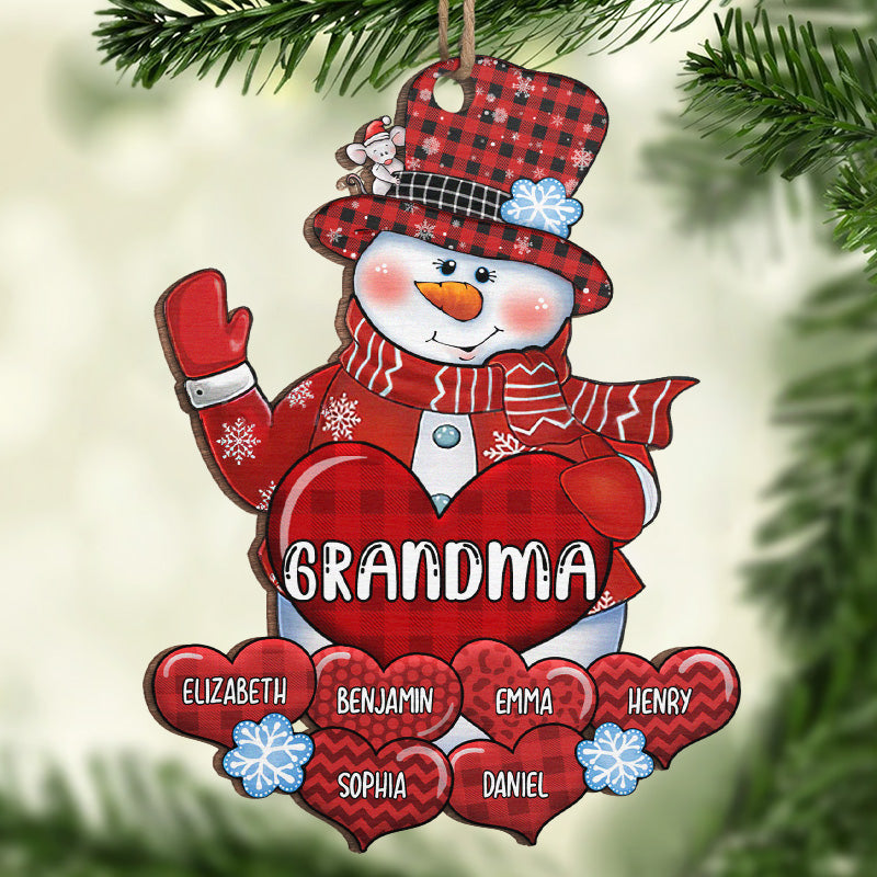 La plus belle période de l'année - Décoration familiale personnalisée - Forme en bois personnalisée - Cadeau de Noël pour grand-mère