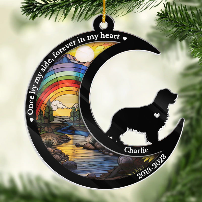 Tu me manques pour le reste de ma vie - Ornement commémoratif personnalisé - Forme personnalisée en acrylique - Cadeau de Noël, cadeau de condoléances pour les propriétaires d'animaux de compagnie, les amoureux des animaux