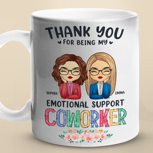 Merci d'être mon thérapeute bénévole - Tasse personnalisée pour collègue - Cadeau pour collègues, amis de travail, collègues
