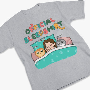 Sleepy Cat Time - T-shirt, sweat à capuche et sweat-shirt unisexe personnalisé pour chat - Cadeau pour propriétaires et amoureux des animaux