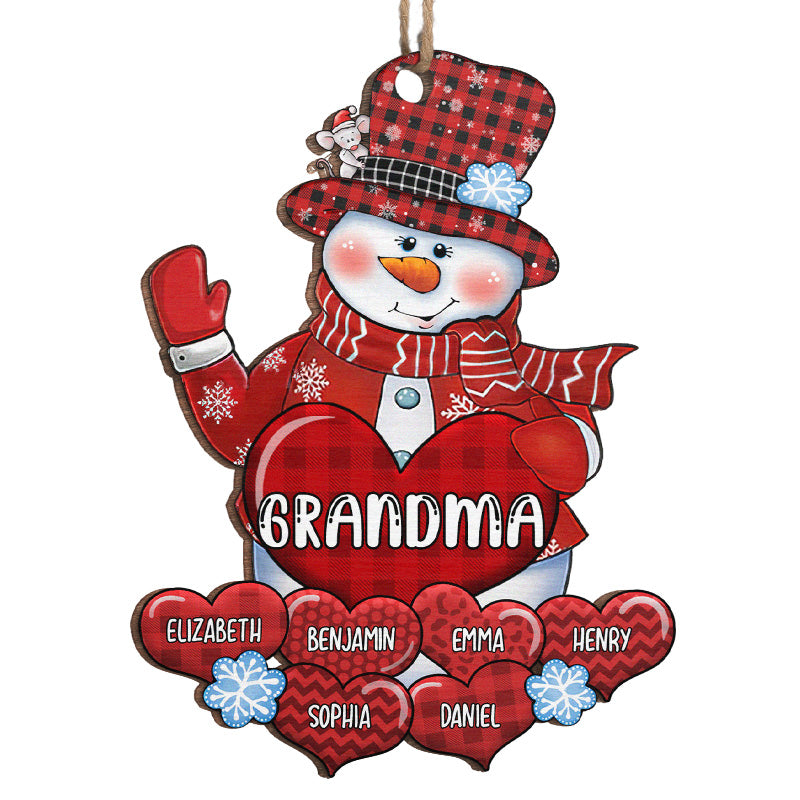 La plus belle période de l'année - Décoration familiale personnalisée - Forme en bois personnalisée - Cadeau de Noël pour grand-mère