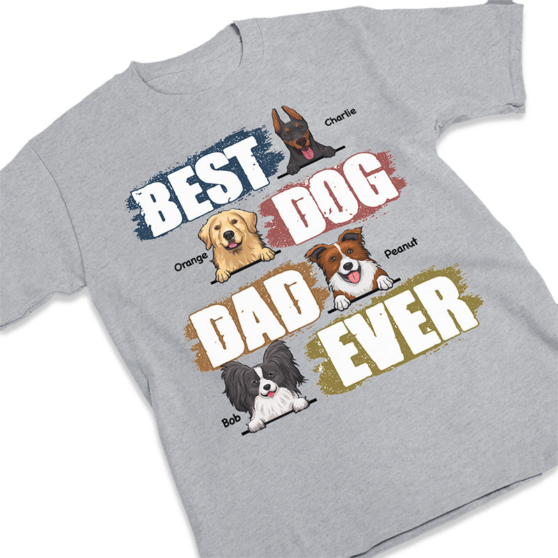 Meilleur papa chien de tous les temps - T-shirt et sweat à capuche unisexe personnalisé - Cadeau pour papa