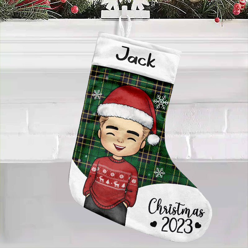 Celebrate The Joy Of Christmas - Family Personalized Custom Christmas Stocking - Christmas Gift For Family Members, Pet Owners, Pet Lovers
