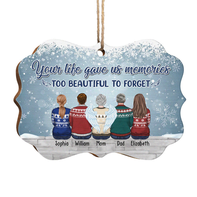 Trop beau pour être oublié - Décoration familiale personnalisée - Bois en forme de Benelux - Cadeau de Noël pour les membres de la famille