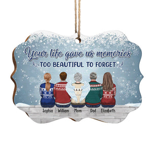 Trop beau pour être oublié - Décoration familiale personnalisée - Bois en forme de Benelux - Cadeau de Noël pour les membres de la famille