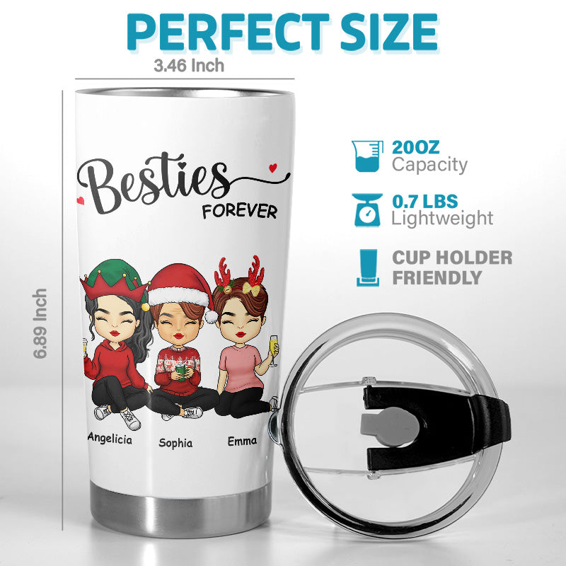 Soul Sisters - Gobelet personnalisé Bestie - Cadeau de Noël pour meilleures amies, meilleures amies, sœurs