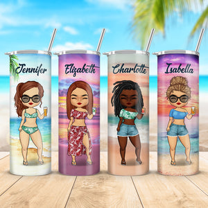 Seas The Day - Gobelet fin personnalisé pour meilleure amie - Cadeau pour meilleures amies, meilleures amies, sœurs