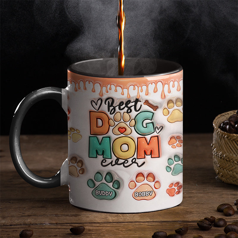 La vie est meilleure avec des amis à fourrure - Mug personnalisé avec effet gonflable 3D imprimé pour chien et chat - Cadeau pour propriétaires et amoureux des animaux