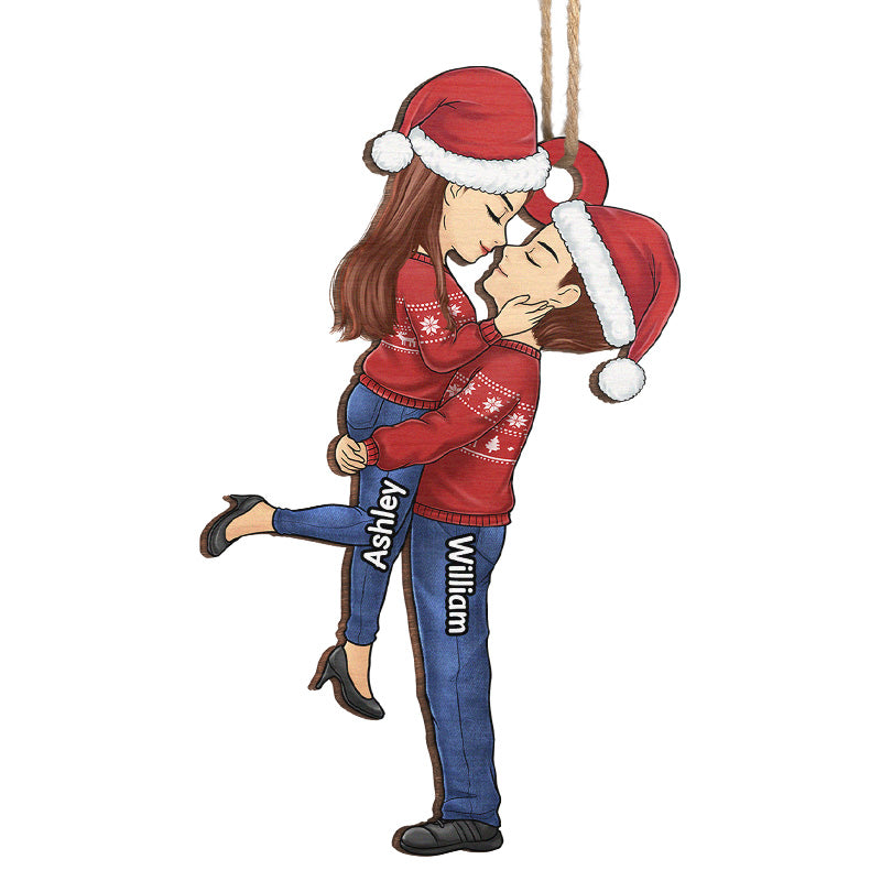 Vous êtes la seule personne - Ornement personnalisé pour couple - Forme personnalisée en bois - Cadeau de Noël pour mari et femme, anniversaire
