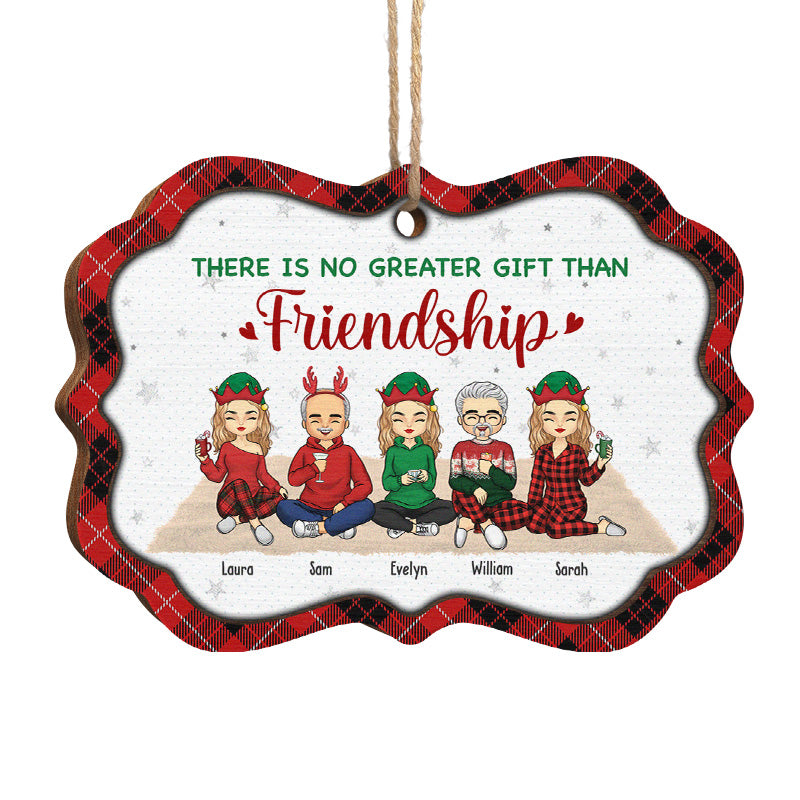 Nous sommes comme une très petite bande - Ornement personnalisé Bestie personnalisé - Bois en forme de Benelux - Cadeau de Noël pour les meilleures amies, BFF, sœurs