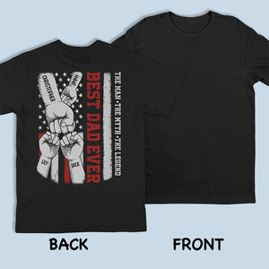 Tu es le meilleur - T-shirt, sweat à capuche, sweat-shirt unisexe personnalisé avec imprimé au dos - Cadeau de fête des pères et d'anniversaire pour papa