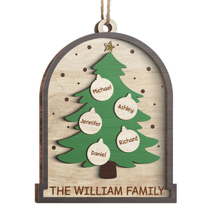 Noël, c'est la famille ! Décoration de Noël personnalisée pour toute la famille ! Bois de forme personnalisée ! Cadeau de Noël pour les membres de la famille