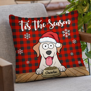 Feliz Navidog - Coussin personnalisé pour chien - Cadeau de Noël pour propriétaires et amoureux des animaux