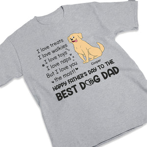 Nous aimons les friandises, nous aimons les promenades - T-shirt unisexe personnalisé pour chien, sweat à capuche, sweat-shirt - Fête des pères, cadeau pour les propriétaires d'animaux, les amoureux des animaux