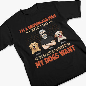 Ce que veulent mes chiens - T-shirt, sweat à capuche et sweat-shirt unisexe personnalisé pour chien - Cadeau pour propriétaires et amoureux des animaux