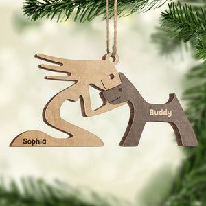 Mon adorable petit chien en fourrure - Décoration personnalisée pour chien et chat - Bois de forme personnalisée - Cadeau de Noël pour les propriétaires et les amoureux des animaux