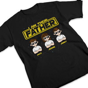 Je suis leur père, leur mère - T-shirt unisexe personnalisé, sweat à capuche, sweat-shirt - Fête des pères, fête des mères, cadeau d'anniversaire pour papa, maman