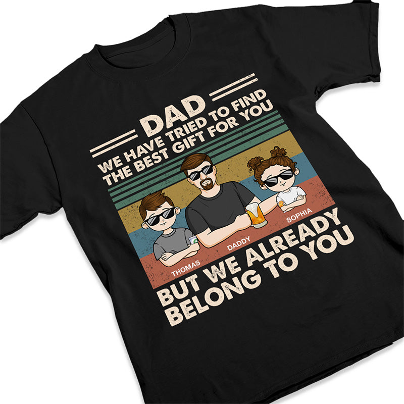 C'est génial, grand-père appartient à - T-shirt unisexe personnalisé, sweat à capuche, sweat-shirt - Cadeau pour papa, grand-père