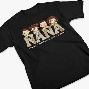 Une grand-mère chanceuse - T-shirt unisexe personnalisé, sweat à capuche, sweat-shirt - Cadeau d'anniversaire pour maman, grand-mère