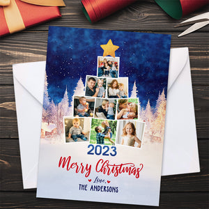 Carte de vœux et cartes postales personnalisées pour Noël - Cadeau de Noël pour toute la famille