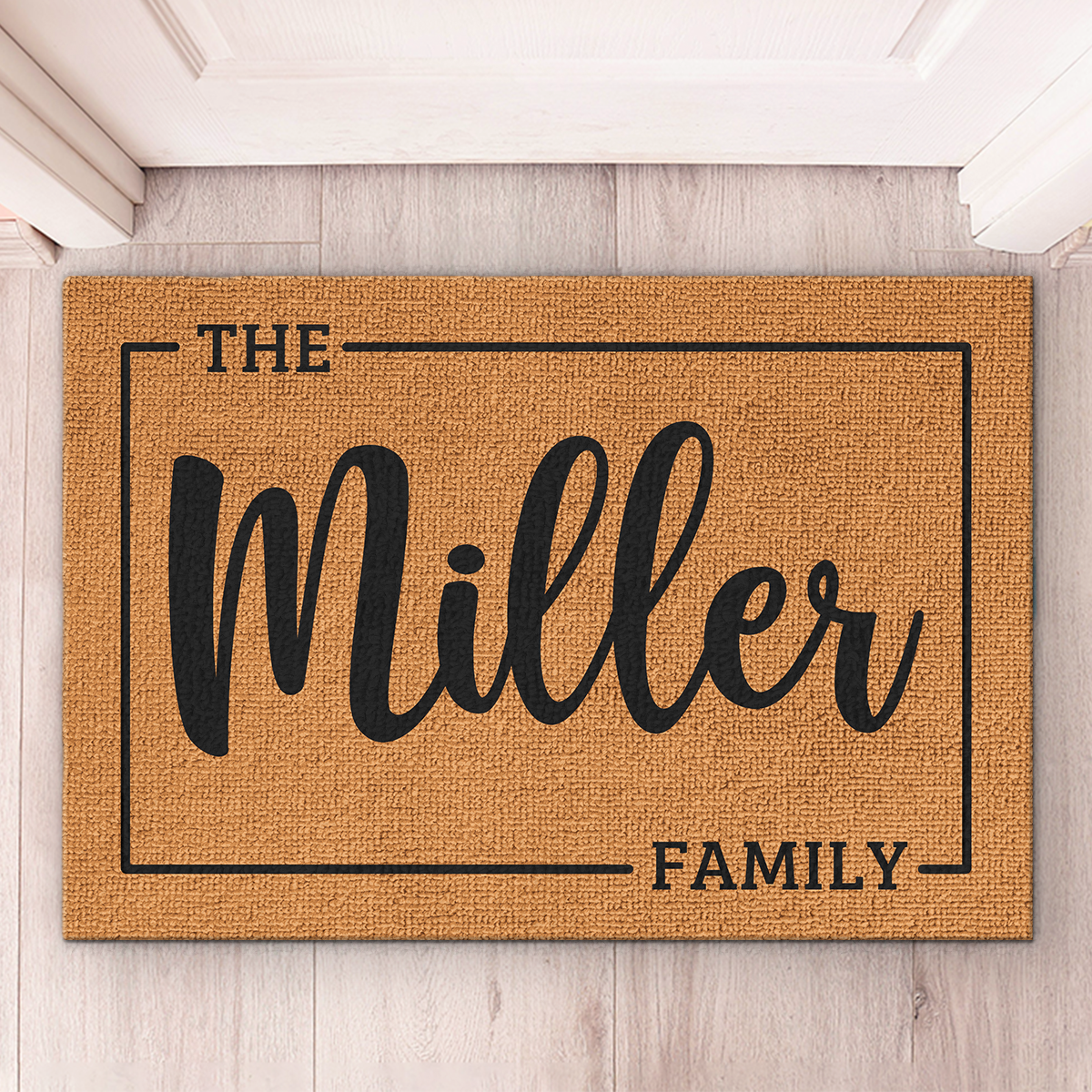 La Famille - Tapis décoratif personnalisé pour la famille - Cadeau pour les membres de la famille