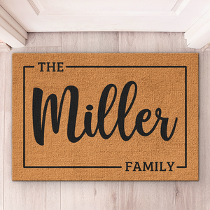 La Famille - Tapis décoratif personnalisé pour la famille - Cadeau pour les membres de la famille