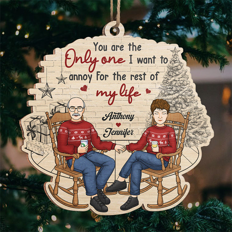 Félicitations, veinard ! Ornement personnalisé pour couple ! Bois en forme personnalisée ! Cadeau de Noël pour mari et femme, anniversaire