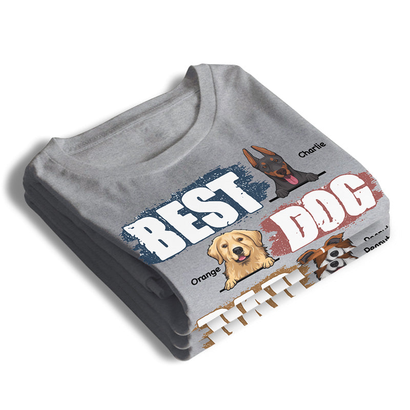Meilleur papa chien de tous les temps - T-shirt et sweat à capuche unisexe personnalisé - Cadeau pour papa