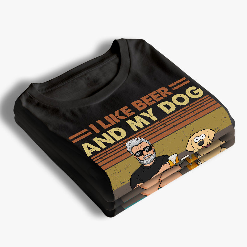 J'aime le café et mes chiens - T-shirt unisexe personnalisé, sweat à capuche, cadeau pour les propriétaires d'animaux et les amoureux des animaux