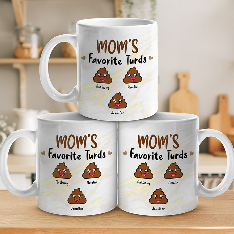 Les crottes préférées de maman - Cadeau pour maman, grand-mère - Mug personnalisé