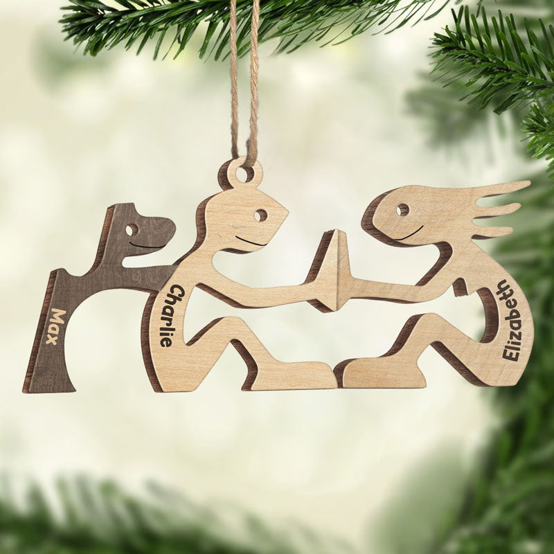 Mon adorable petit chien en fourrure - Décoration personnalisée pour chien et chat - Bois de forme personnalisée - Cadeau de Noël pour les propriétaires et les amoureux des animaux