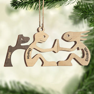 Mon adorable petit chien en fourrure - Décoration personnalisée pour chien et chat - Bois de forme personnalisée - Cadeau de Noël pour les propriétaires et les amoureux des animaux
