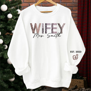 La vie est un gâteau et tu es la cerise sur le gâteau - Sweat-shirt unisexe personnalisé pour couple avec motif sur la manche - Cadeau pour mari et femme, anniversaire