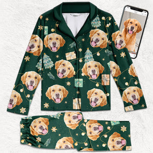 Pyjama photo personnalisé pour Noël ensemble - Pyjama photo personnalisé pour chien et chat - Cadeau de Noël pour propriétaires et amoureux des animaux