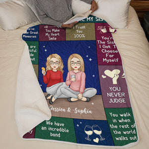 Tu es belle à l'intérieur comme à l'extérieur - Couverture personnalisée Bestie - Cadeau de Noël pour meilleures amies, BFF, sœurs