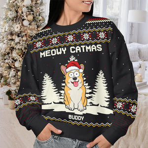 Joyeux anniversaire - Sweat-shirt personnalisé pour chien - Pull unisexe en laine - Cadeau de Noël pour les propriétaires et les amoureux des animaux