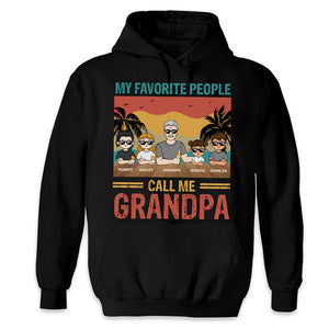 I Have A Hero I Call Him Grandpa - Family Personalized Custom Unisex T-shirt, Hoodie, Sweatshirt - Birthday Gift For Grandpa, Dad