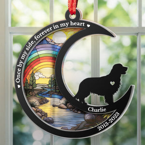 I'll Miss You For The Rest Of Mine - Memorial Personalized Custom Suncatcher Ornament - Acrylic Unique Shaped - Sympathy Gift For Pet Owners, Pet Lovers