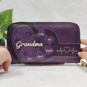 Unconditional Love Comes With Four Paws - Dog & Cat Personalized Custom 3D Inflated Effect Printed Leather Long Wallet -  Gift For Pet Owners, Pet Lovers