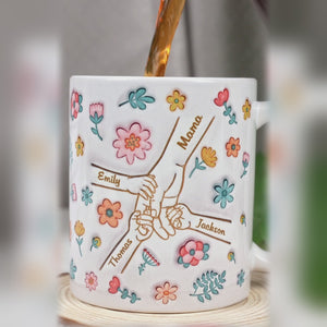 Silent Sacrifices Reflect Endless Love - Family Personalized Custom 3D Inflated Effect Printed Mug - Christmas Gift For Mom, Grandma