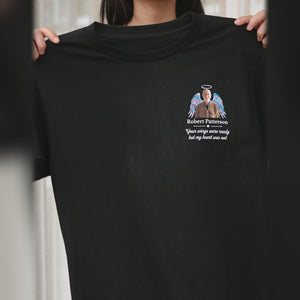 T-shirt unisexe personnalisé avec photo « Nous ne nous séparons que pour nous revoir » - Cadeau de condoléances pour les membres de la famille