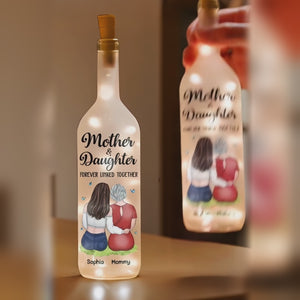 Tu es la lumière qui illumine mes jours - Lampe bouteille personnalisée familiale - Cadeau pour maman, fille