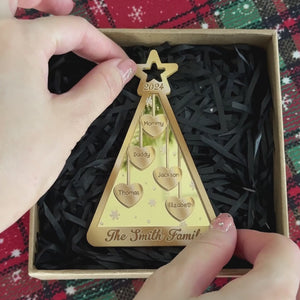 Rien ne vaut un Noël passé en famille et avec ses proches ! Décoration de Noël personnalisée en acrylique miroir. Cadeau idéal pour les membres de la famille.