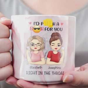 Je ferais n'importe quoi pour toi - Mug en marbre personnalisé Bestie - Cadeau pour meilleures amies, BFF, sœurs